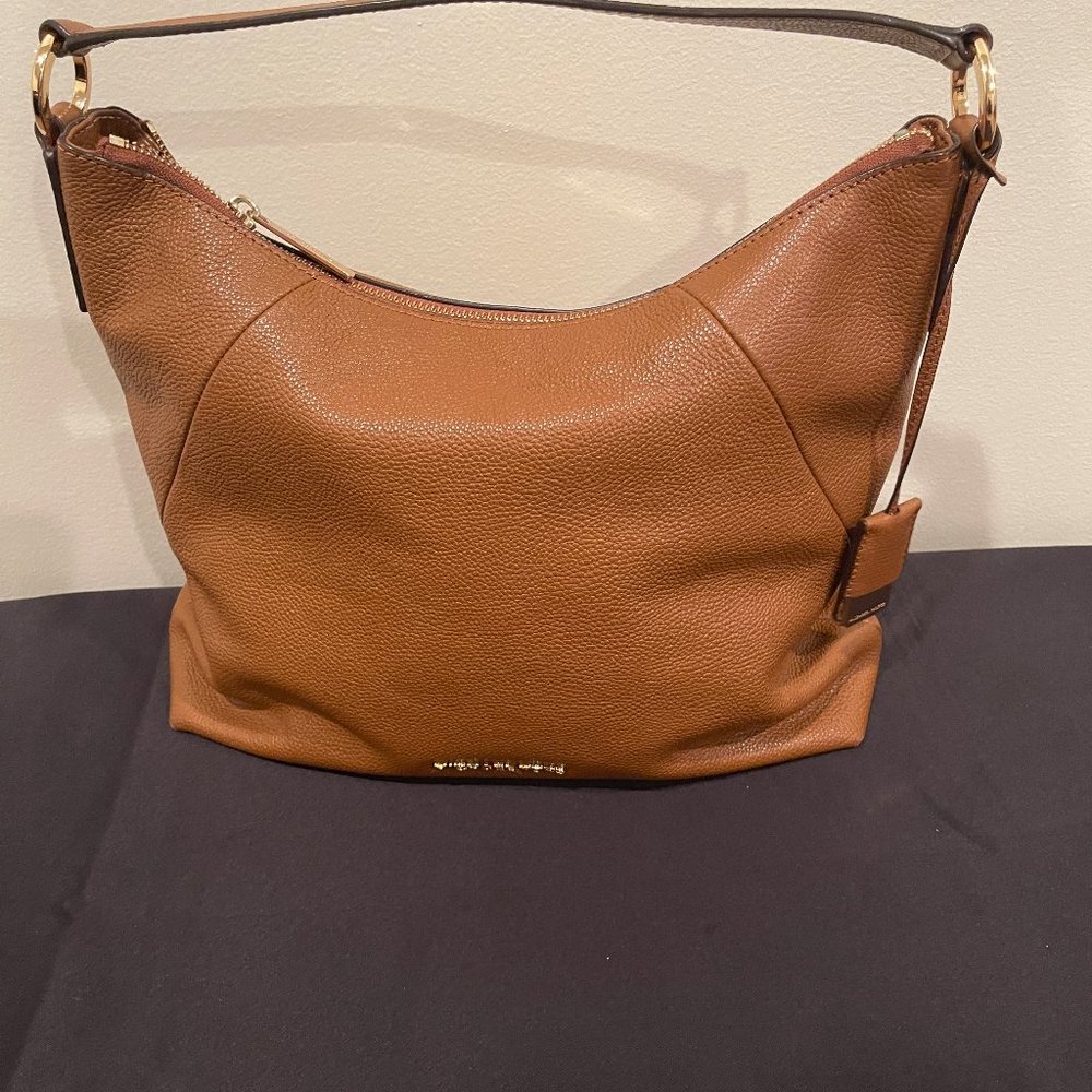 Michael Kors Karson Large Shoulder Bag Leather #35T8GKRL3L Color: Luggage